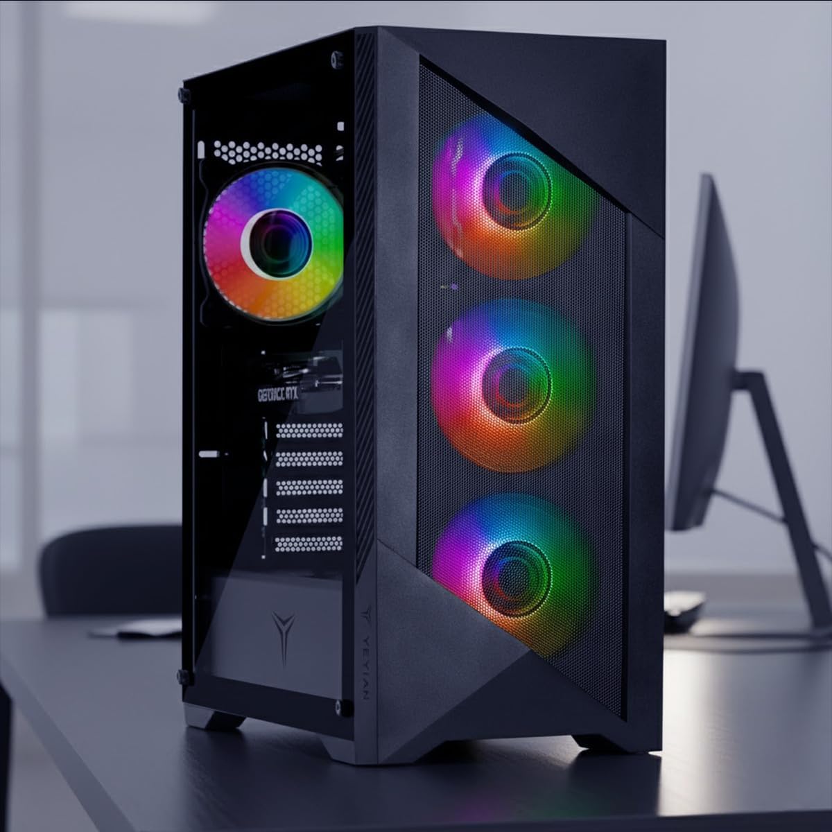 YEYIAN Gaming PC Edge – RTX 5060 8 Go GDDR7, 32 Go DDR5